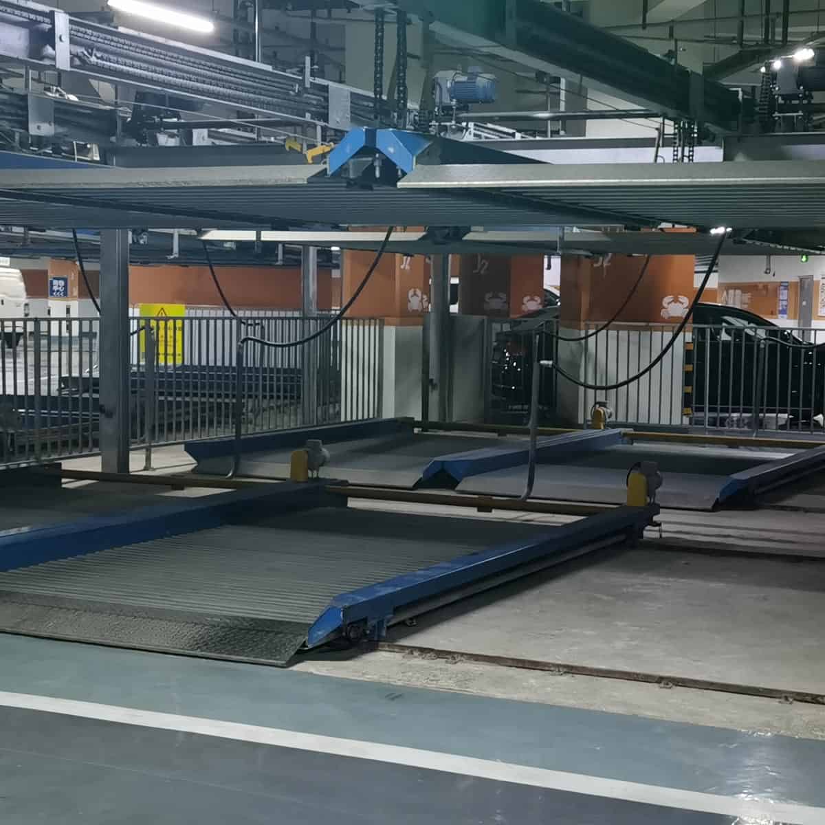 禄丰负一正二带地坑PSH3-D1三层升降横移机械式立体车库