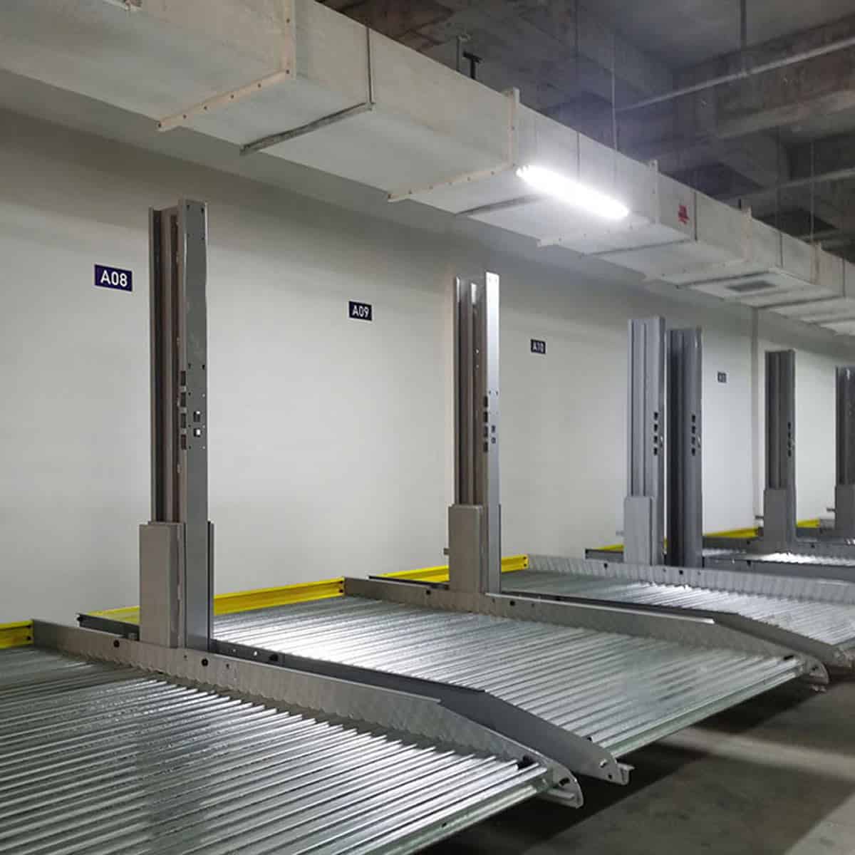 峨边升降横移机械车库过验收