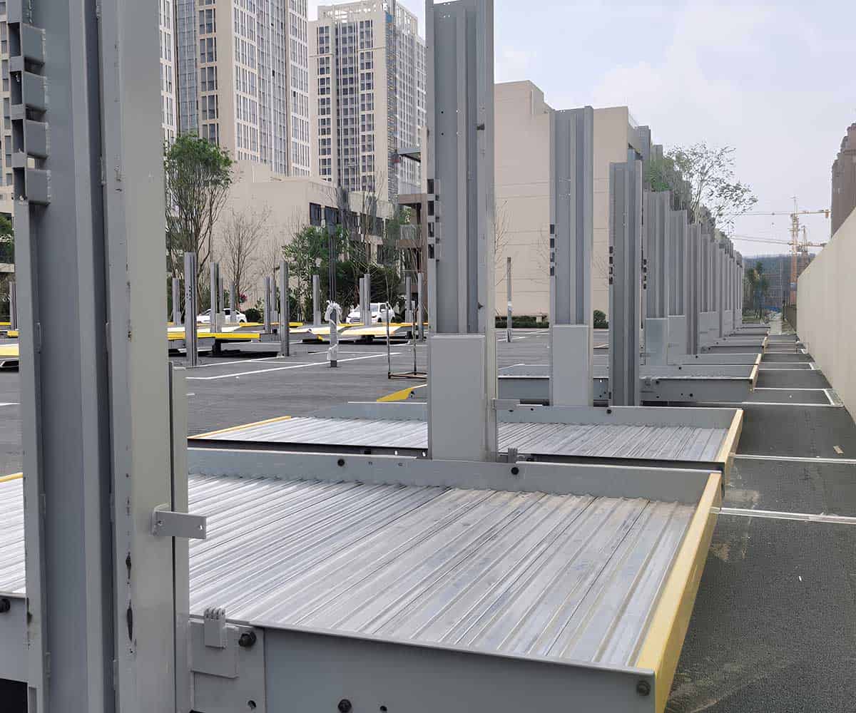 张掖四柱式机械停车设备的基地构建高效停车解决方案
