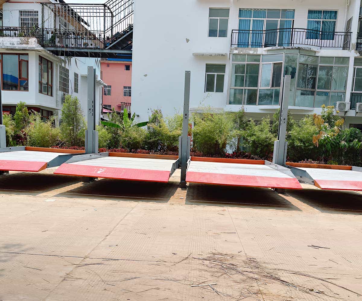 祥云四柱机械式停车设备的使用方法